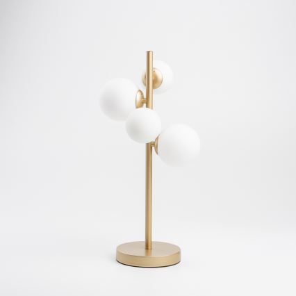 Brilagi - LED Stolní lampa MILLA 4xG9/3W/230V zlatá/bílá