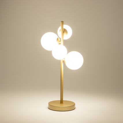 Brilagi - LED Stolní lampa MILLA 4xG9/3W/230V zlatá/bílá