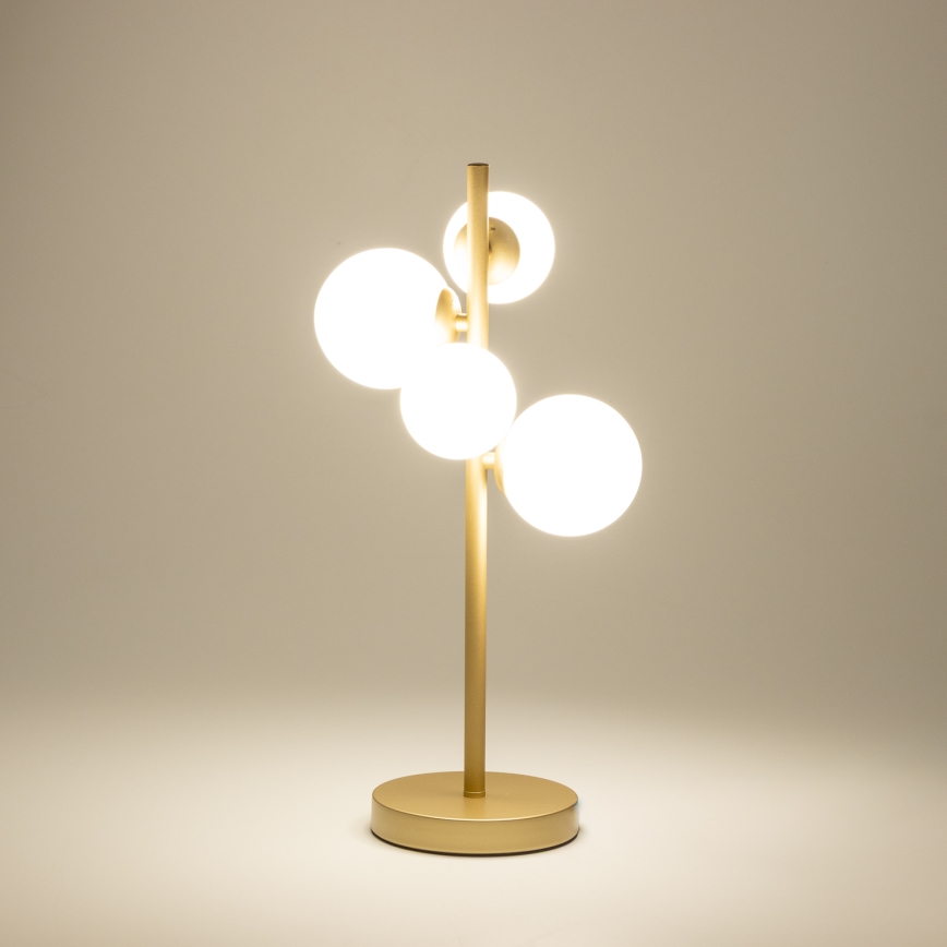Brilagi - LED Stolní lampa MILLA 4xG9/3W/230V zlatá/bílá
