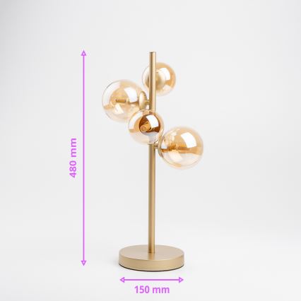 Brilagi - LED Stolní lampa MILLA 4xG9/3W/230V zlatá