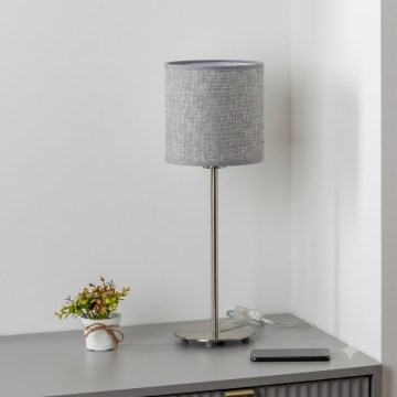 Brilagi - LED Stolní lampa NUBILA 1xE27/60W/230V šedá