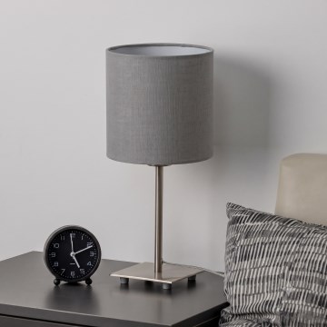 Brilagi - LED Stolní lampa NUBILA 1xE27/60W/230V světle šedá