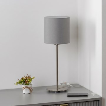 Brilagi - LED Stolní lampa NUBILA 1xE27/60W/230V světle šedá