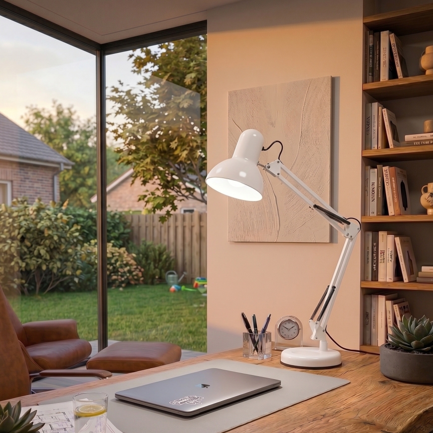 Brilagi - LED Stolní lampa ROMERO 1xE27/10W/230V bílá