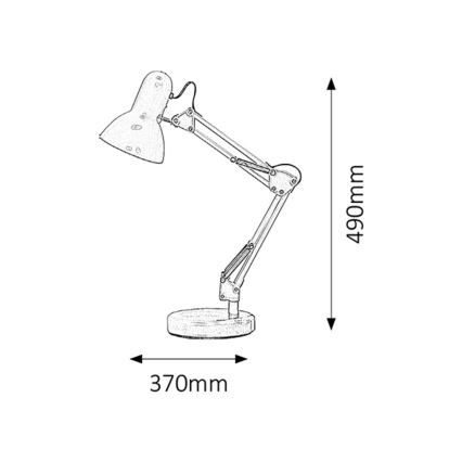 Brilagi - LED Stolní lampa ROMERO 1xE27/10W/230V bílá