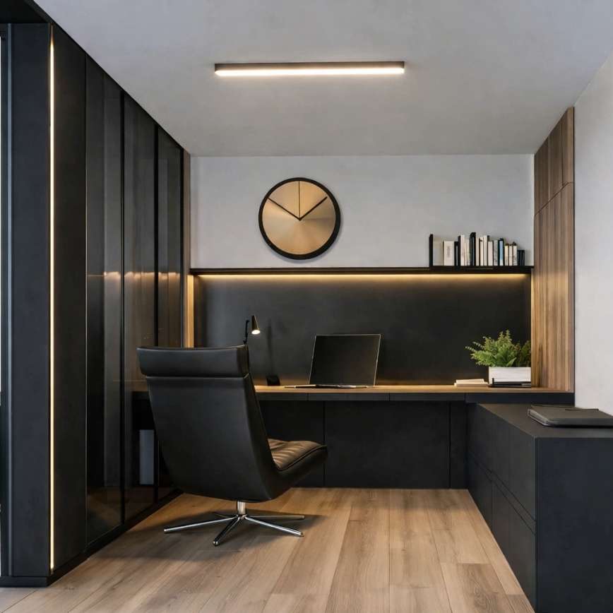 Brilagi - LED Stropní přisazené svítidlo FULLDAY LED/10/15/20W/230V 2700/4000/6000K 60 cm černá