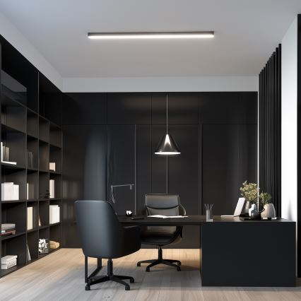 Brilagi - LED Stropní přisazené svítidlo FULLDAY LED/20/30/40W/230V 2700/4000/6000K 120 cm UGR19 černá