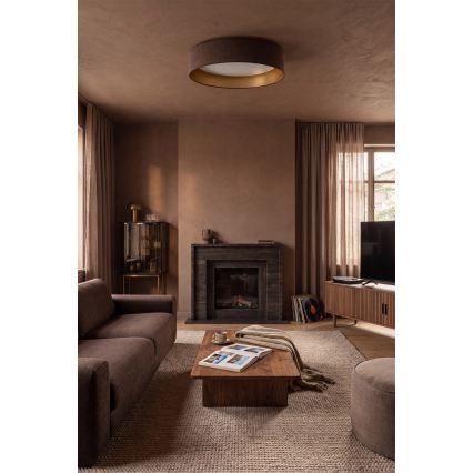 BRILAGI - LED Stropní svítidlo VELVET SIMPLE LED/24W/230V 3000K pr. 45 cm hnědá/zlatá