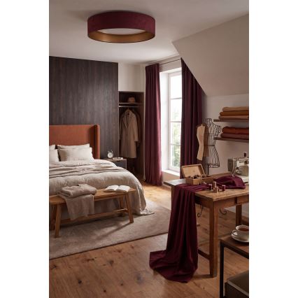 BRILAGI - LED Stropní svítidlo VELVET SIMPLE LED/24W/230V 3000K pr. 45 cm vínová/zlatá