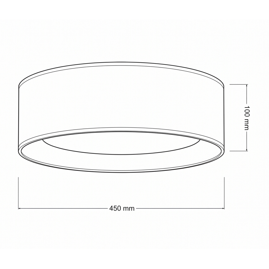 Brilagi - LED Stropní svítidlo VELVET SIMPLE LED/24W/230V 4000K pr. 45 cm hnědá/zlatá