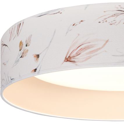 BRILAGI - LED Stropní svítidlo VELVET SIMPLE LED/36W/230V 3000K pr. 55 cm bílá/květiny