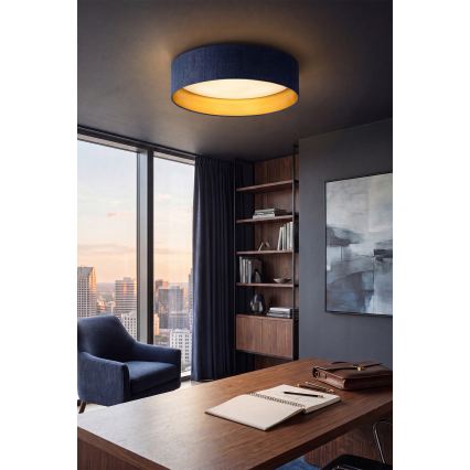 BRILAGI - LED Stropní svítidlo VELVET SIMPLE LED/36W/230V 3000K pr. 55 cm modrá/zlatá