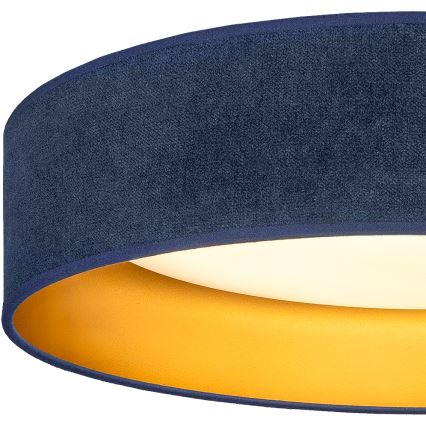 BRILAGI - LED Stropní svítidlo VELVET SIMPLE LED/36W/230V 3000K pr. 55 cm modrá/zlatá