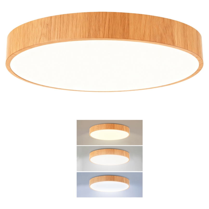 Brilagi - LED Stropní svítidlo POOL LED/48W/230V 3000/4000/6000K pr. 40 cm dekor dřeva