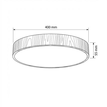 Brilagi - LED Stropní svítidlo POOL LED/48W/230V 3000/4000/6000K pr. 40 cm dekor dřeva