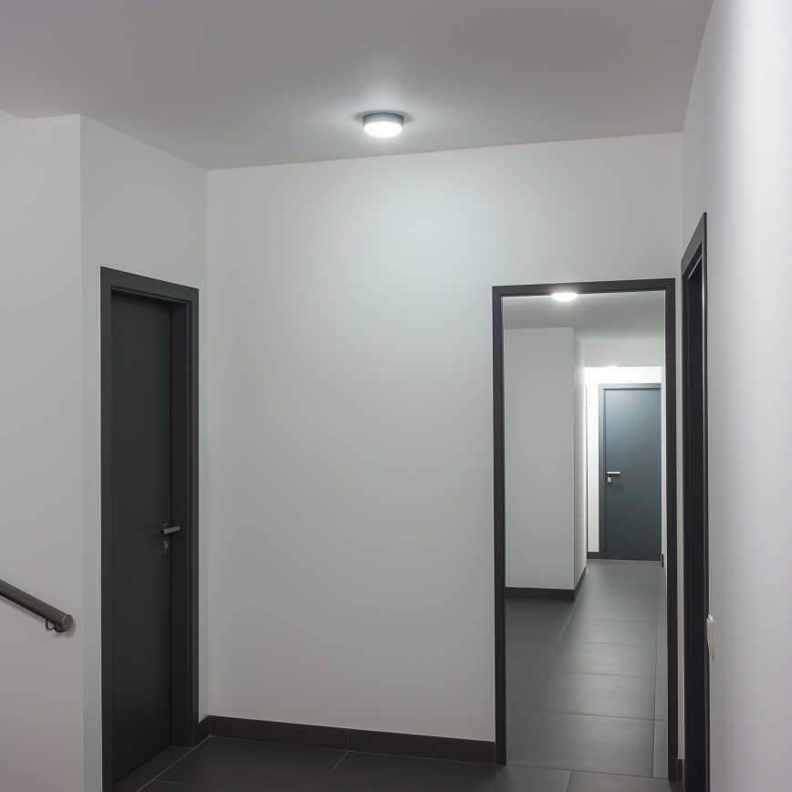 Brilagi - LED Stropní průmyslové svítidlo SIMA LED/12W/230V IP65 černá