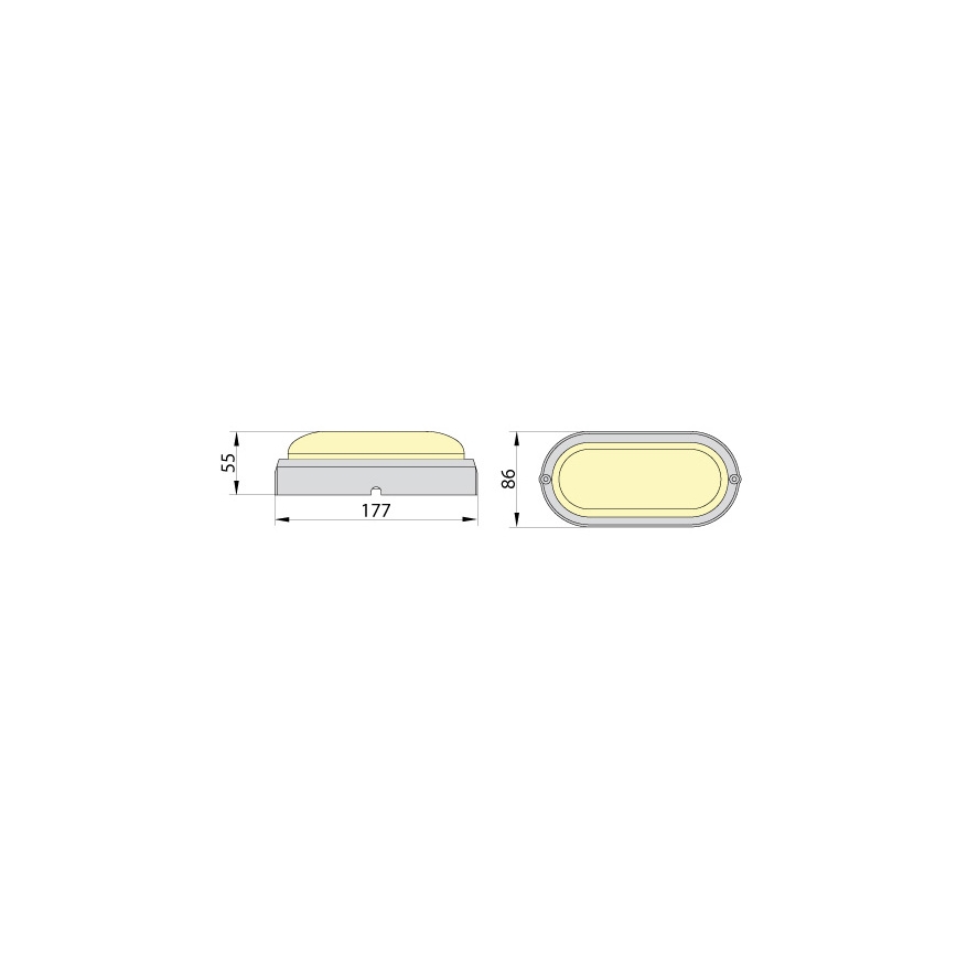 Brilagi - LED Stropní průmyslové svítidlo SIMA LED/12W/230V IP65 černá