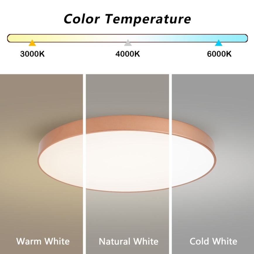 BRILAGI - LED Stropní svítidlo POOL LED/100W/230V 3000/4000/6000K pr. 80 cm měděná