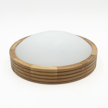 Brilagi - LED Stropní svítidlo CARVALHO MODERN SLIM 1xE27/60W/230V pr. 27,5 cm dub
