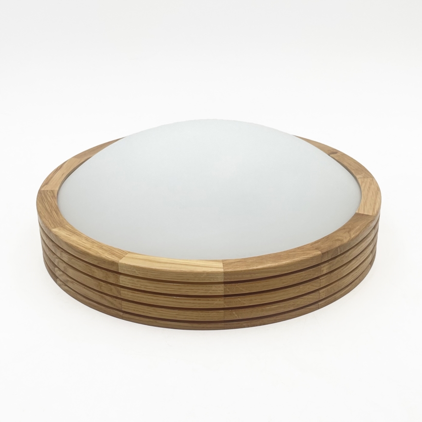 Brilagi - LED Stropní svítidlo CARVALHO MODERN SLIM 1xE27/60W/230V pr. 27,5 cm dub