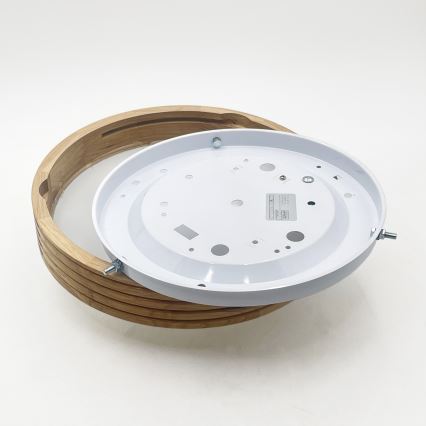 Brilagi - LED Stropní svítidlo CARVALHO MODERN SLIM 1xE27/60W/230V pr. 27,5 cm dub