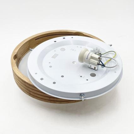 Brilagi - LED Stropní svítidlo CARVALHO MODERN SLIM 1xE27/60W/230V pr. 27,5 cm dub