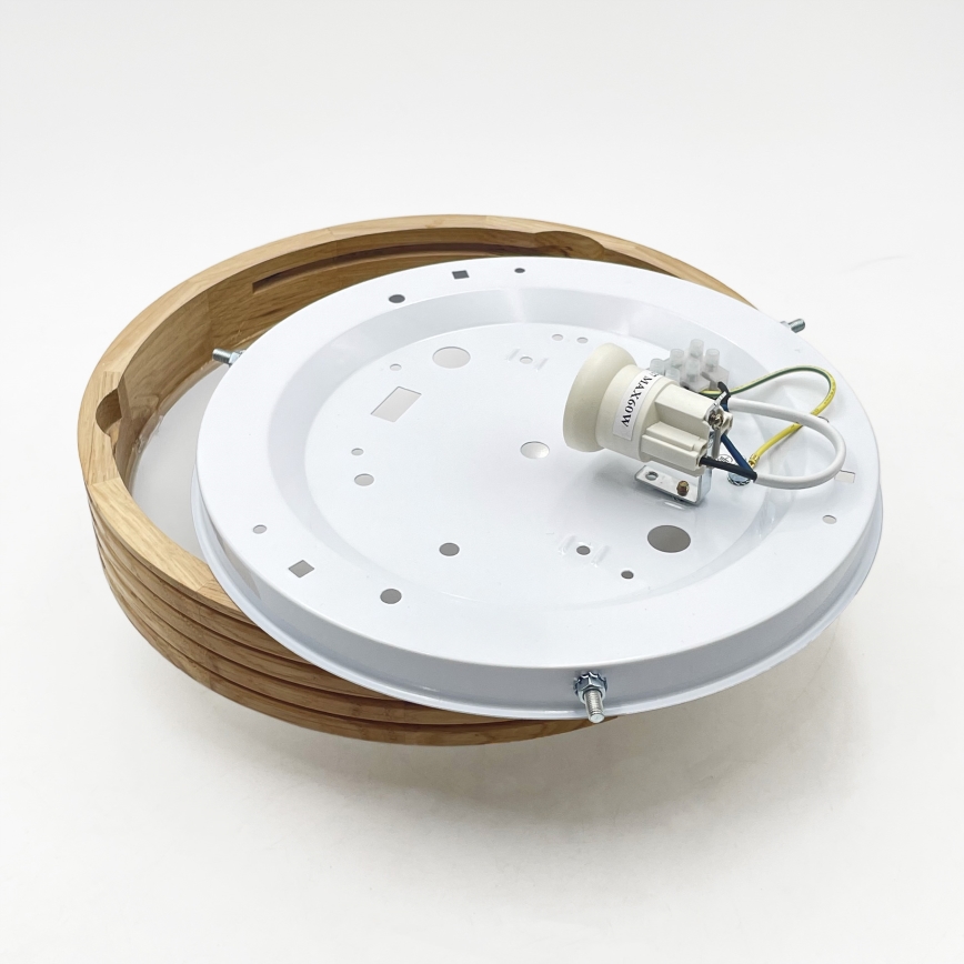 Brilagi - LED Stropní svítidlo CARVALHO MODERN SLIM 1xE27/60W/230V pr. 27,5 cm dub