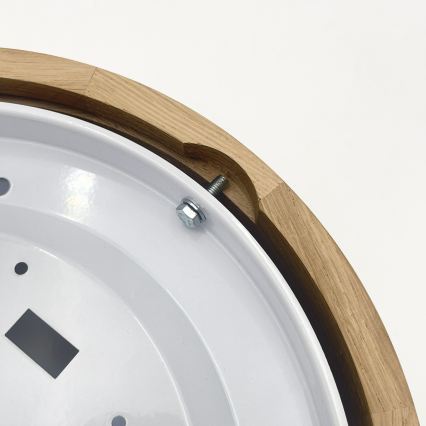 Brilagi - LED Stropní svítidlo CARVALHO MODERN SLIM 1xE27/60W/230V pr. 27,5 cm dub