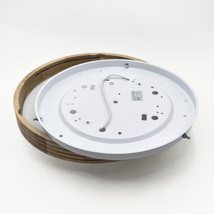 Brilagi - LED Stropní svítidlo CARVALHO MODERN SLIM 2xE27/60W/230V pr. 37,5 cm dub