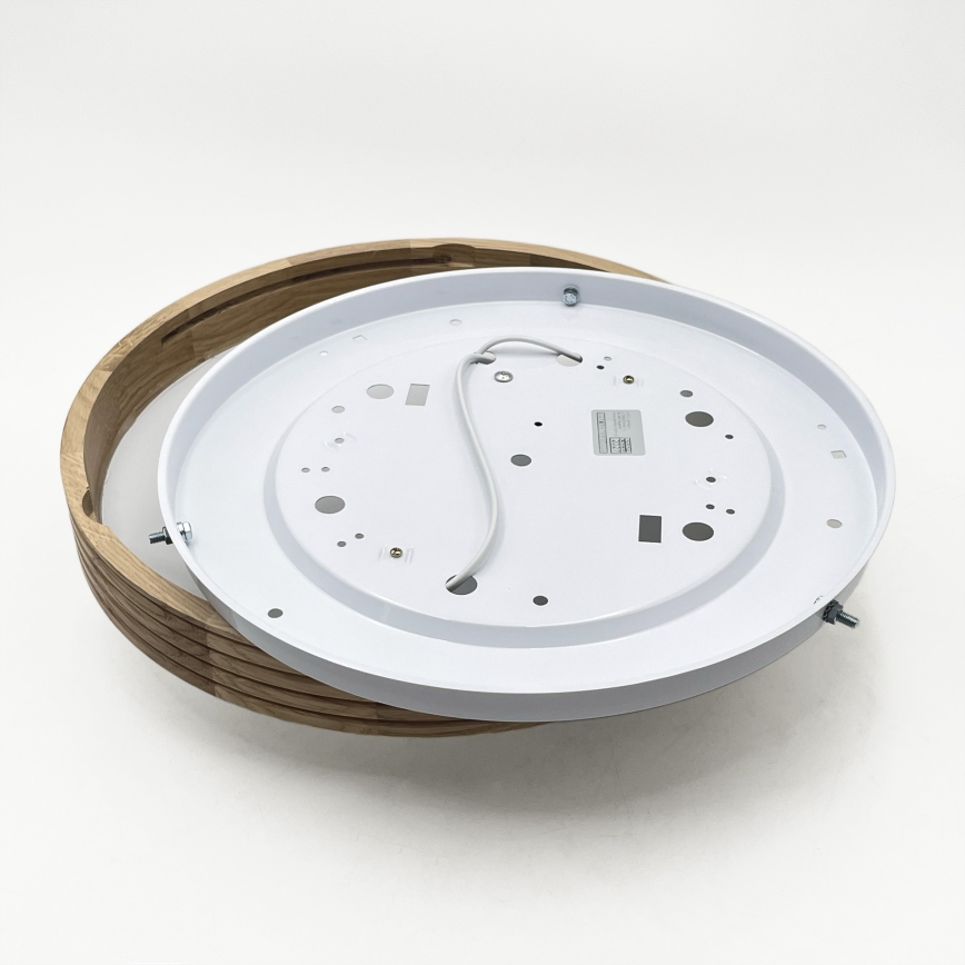 Brilagi - LED Stropní svítidlo CARVALHO MODERN SLIM 2xE27/60W/230V pr. 37,5 cm dub