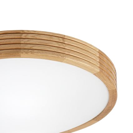 Brilagi - LED Stropní svítidlo CARVALHO MODERN SLIM 2xE27/60W/230V pr. 37,5 cm dub