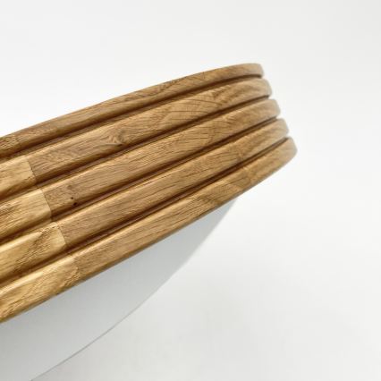 Brilagi - LED Stropní svítidlo CARVALHO MODERN SLIM 2xE27/60W/230V pr. 37,5 cm dub