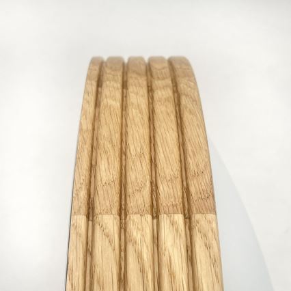 Brilagi - LED Stropní svítidlo CARVALHO MODERN SLIM 2xE27/60W/230V pr. 37,5 cm dub