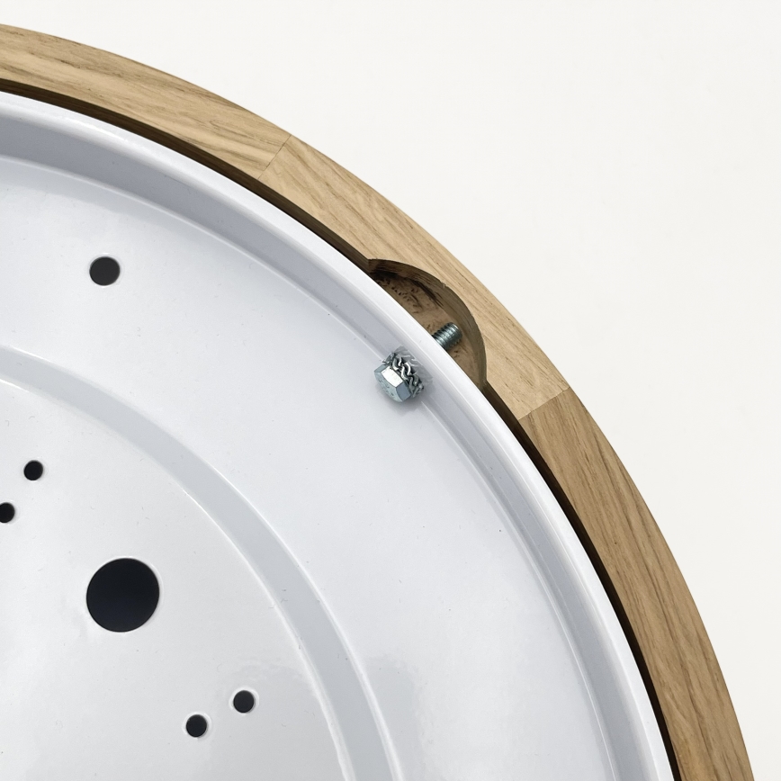 Brilagi - LED Stropní svítidlo CARVALHO MODERN SLIM 2xE27/60W/230V pr. 37,5 cm dub