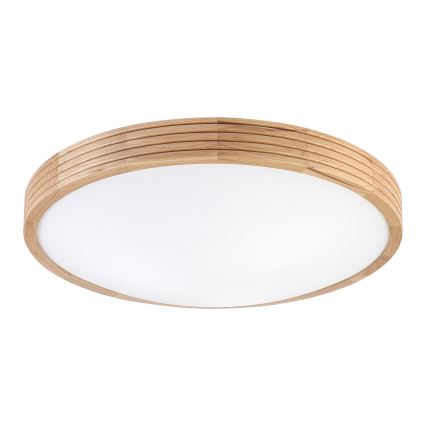Brilagi - LED Stropní svítidlo CARVALHO MODERN SLIM 3xE27/60W/230V pr. 47,5 cm dub