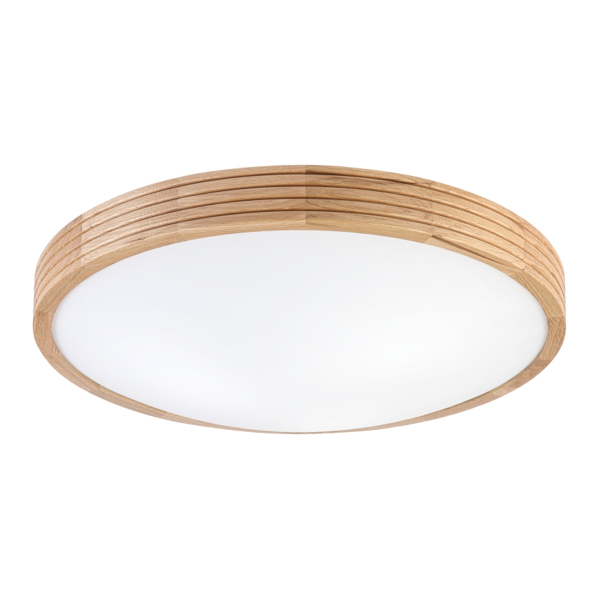 Brilagi - LED Stropní svítidlo CARVALHO MODERN SLIM 3xE27/60W/230V pr. 47,5 cm dub