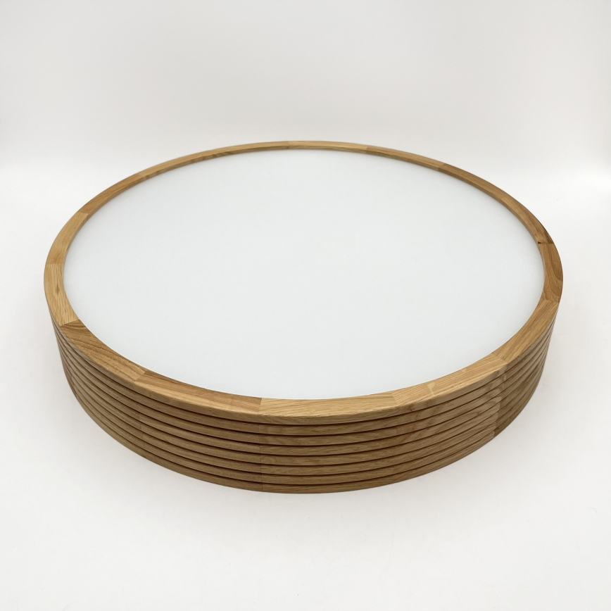 Brilagi - LED Stropní svítidlo CARVALHO MODERN SLIM 3xE27/60W/230V pr. 47,5 cm dub
