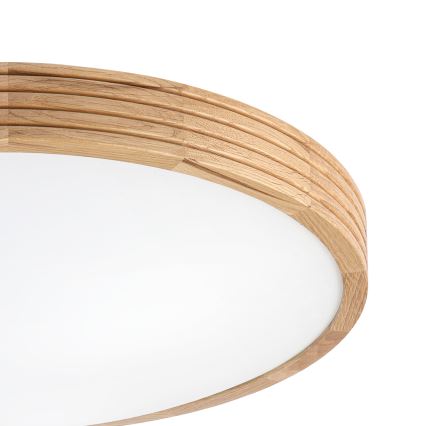 Brilagi - LED Stropní svítidlo CARVALHO MODERN SLIM 3xE27/60W/230V pr. 47,5 cm dub