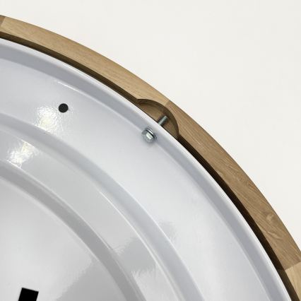 Brilagi - LED Stropní svítidlo CARVALHO MODERN SLIM 3xE27/60W/230V pr. 47,5 cm dub