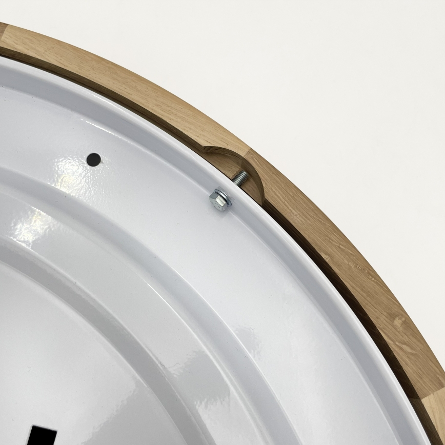 Brilagi - LED Stropní svítidlo CARVALHO MODERN SLIM 3xE27/60W/230V pr. 47,5 cm dub