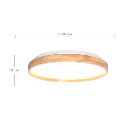 Brilagi - LED Stropní svítidlo ALSON LED/24W/230V dub