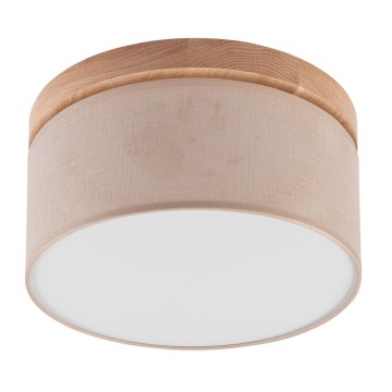 Brilagi - LED Stropní svítidlo BELLADONNA 1xE27/15W/230V pr. 30 cm béžová/dub