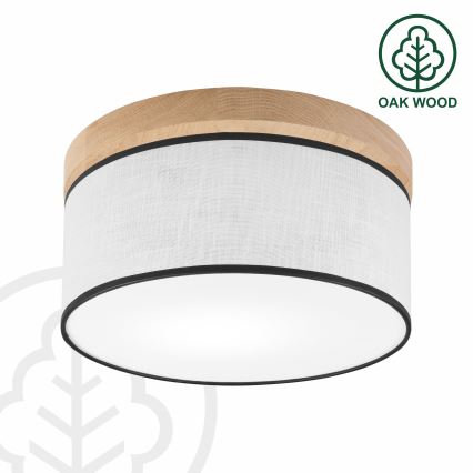 Brilagi - LED Stropní svítidlo BELLADONNA 1xE27/15W/230V pr. 30 cm bílá/dub