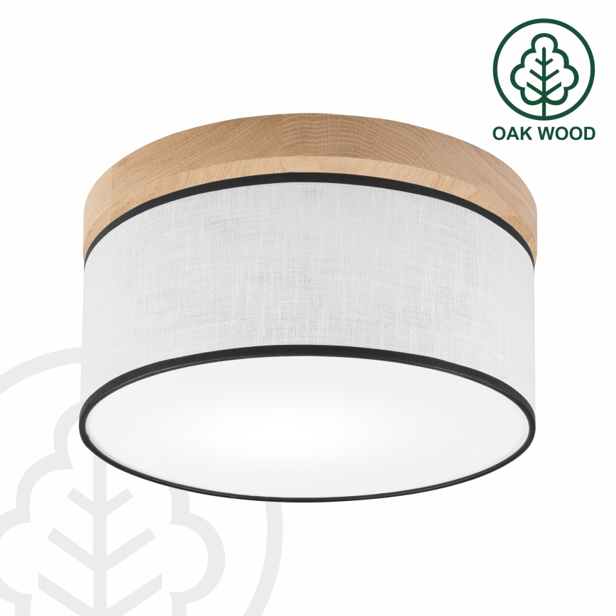 Brilagi - LED Stropní svítidlo BELLADONNA 1xE27/15W/230V pr. 30 cm bílá/dub