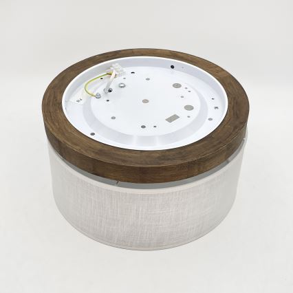 Brilagi - LED Stropní svítidlo BELLADONNA 1xE27/15W/230V pr. 30 cm bílá/dub ořech