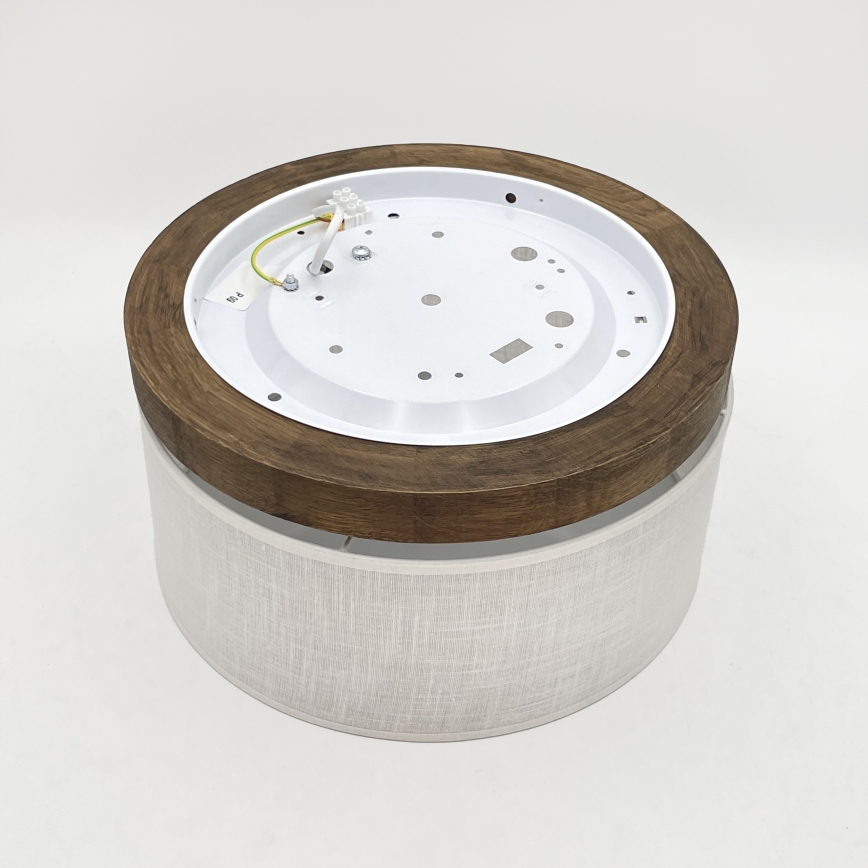 Brilagi - LED Stropní svítidlo BELLADONNA 1xE27/15W/230V pr. 30 cm bílá/dub ořech
