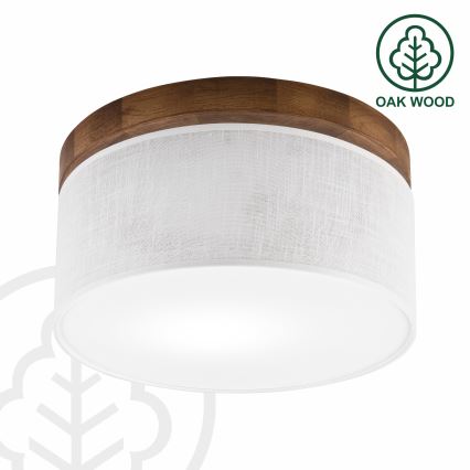 Brilagi - LED Stropní svítidlo BELLADONNA 1xE27/15W/230V pr. 30 cm bílá/dub třešeň