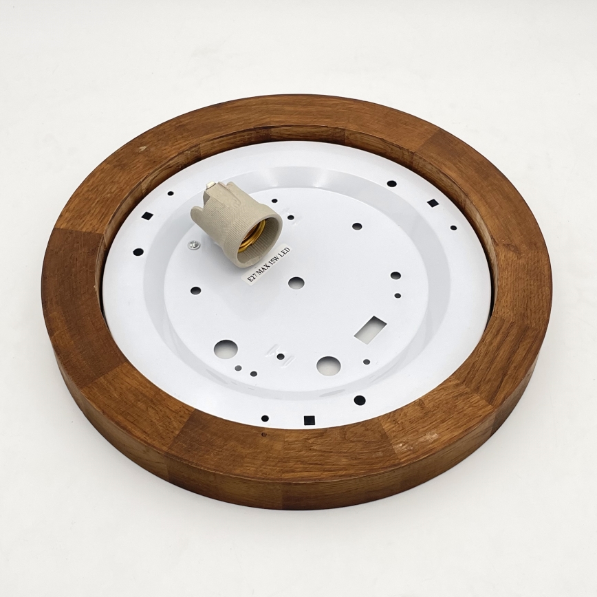 Brilagi - LED Stropní svítidlo BELLADONNA 1xE27/15W/230V pr. 30 cm bílá/dub třešeň