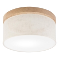 Brilagi - LED Stropní svítidlo BELLADONNA 1xE27/15W/230V pr. 30 cm krémová/dub