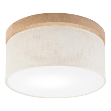 Brilagi - LED Stropní svítidlo BELLADONNA 1xE27/15W/230V pr. 30 cm krémová/dub